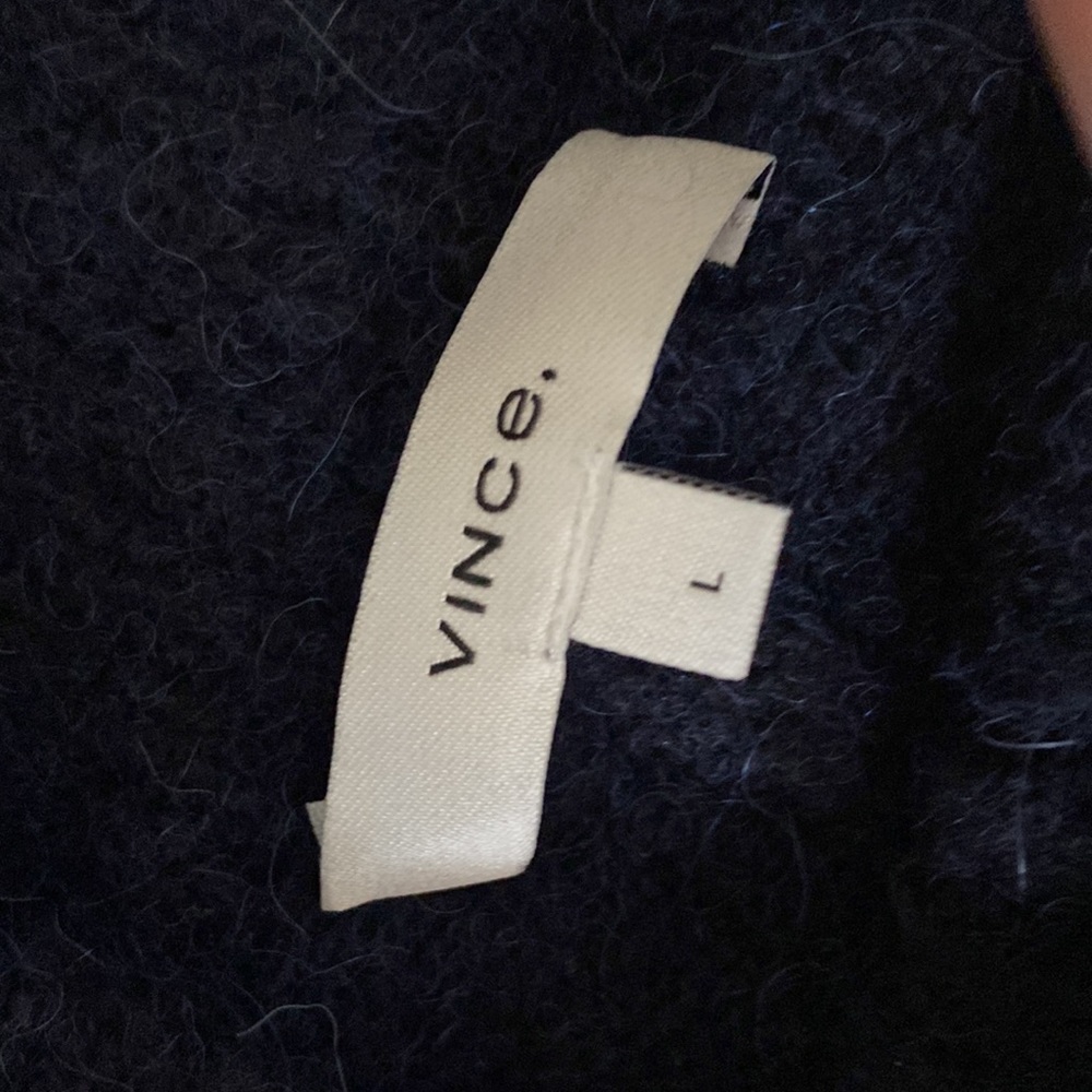 NWT Vince Double Slit Mock Neck in Fisherman - Picture 4 of 6